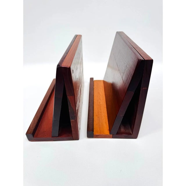 Pair of Handmade Mid Century Wooden Display Easels / Display Stands For Sale - Image 6 of 14