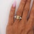 1990s Gia Cert. 1.01 Carat Fancy Intense Yellow Radiant Diamond Pave Set Split Ring, Size 6.25 For Sale - Image 11 of 12