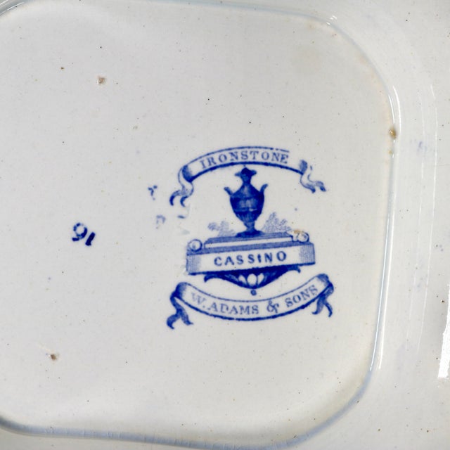 Mid-19th Century English W. Adams & Sons "Cassino" Ironstone Covered Tureen For Sale - Image 10 of 15