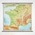 1960s Large Antique French School Map of France by Westermann, 1960s For Sale - Image 5 of 5