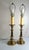 Mid-Century Modern Vintage Mid-Century Modern Heavy Brass Beehive Candlestick Boudoir Table Lamps 31" Tall - a Pair For Sale - Image 3 of 10