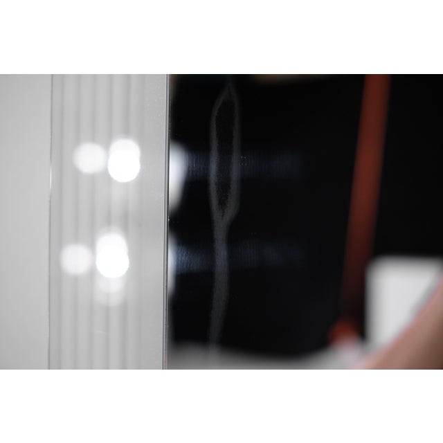 Vintage Italian Square Glass Mirror, 1970s For Sale - Image 3 of 14