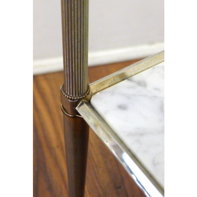 Regency Style Side Table in Glass and Marble, 1970s For Sale - Image 13 of 15