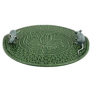 Cheese Plate by Bordallo Pinheiro For Sale