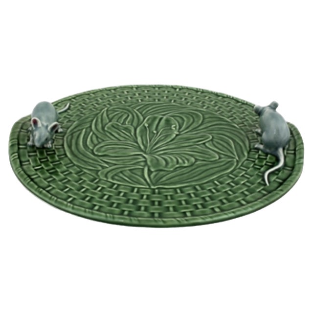 Cheese Plate by Bordallo Pinheiro For Sale