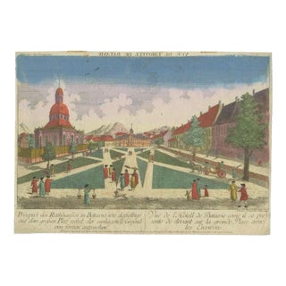 François Xavier Habermann, Illustration of the Town Hall of Batavia Jakarta in the Dutch East Indies, 1770, Print For Sale