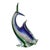 Blue Vintage Italian Hand-Blown Art Glass Fish Figurine For Sale - Image 8 of 8