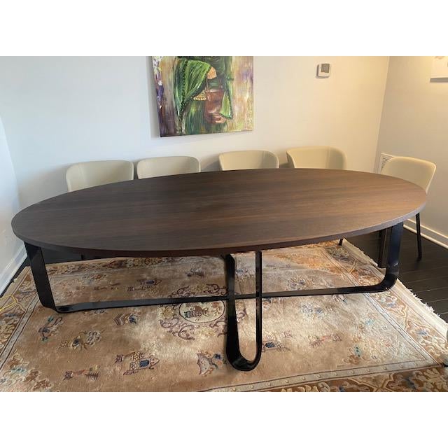 Dining Table and Chairs, Italian Modern - Set of 11 For Sale - Image 4 of 12