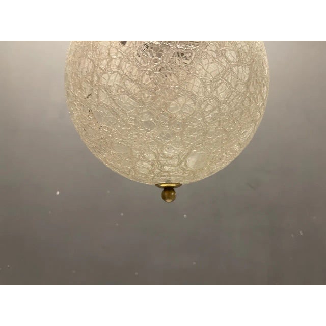 Cracklè Murano Glass Pendant Light, 1970s For Sale - Image 6 of 13