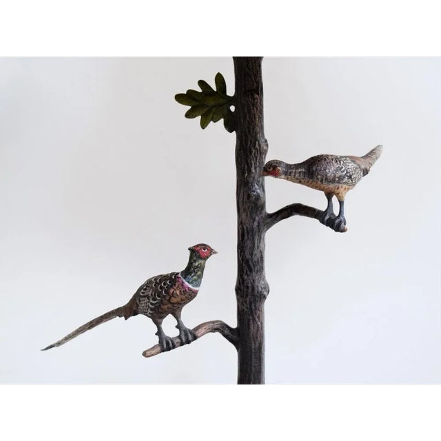 Metal Viennese Bronze Table Lamp For Sale - Image 7 of 9