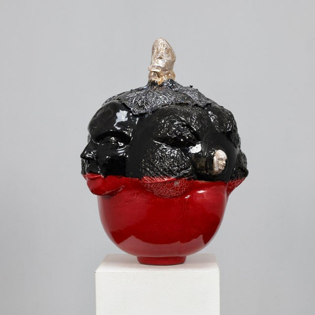 Henk van Rooij, Figurative Composition, 1990s, Ceramic For Sale - Image 3 of 11