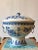 19th Century Chinese Blue & White Hot Water Dish With Liner For Sale - Image 12 of 12
