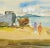 Traditional Stephane Magnard, Vintage French Watercolor Landscape - Madagascar Beach For Sale - Image 3 of 5