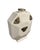 Art Deco Vase in White Glazed Ceramic with a Crackled Effect, 1920s, in Good conditions. Designed 1920 to 1949