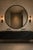 Large Round Hammered Iron Ring Mirror For Sale - Image 9 of 9