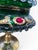 Glass Venetian Emerald Green Glass Covered Bonbonnière with Gilt Decoration and Jewele, 1950 For Sale - Image 7 of 14