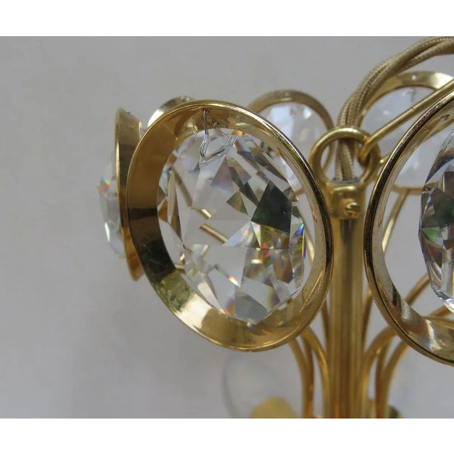 Large Crystal-Plated Ceiling Lamp from Palwa, 1970s For Sale - Image 13 of 18