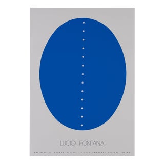 Lucio Fontana, Blue Space Concept, Screenprint