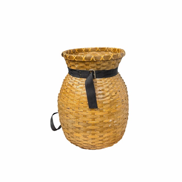 Mid 20th Century Vintage Adirondack Backack Basket For Sale - Image 5 of 7