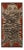 Handknotted Bold Tiger Rug in Rust, 4'x8' For Sale