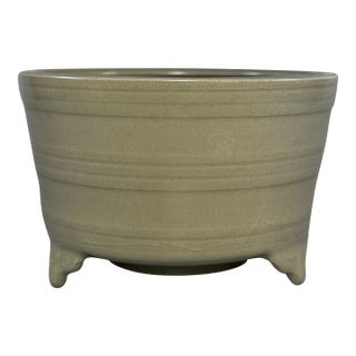 Vintage‑Style Chinese Longquan Celadon Tripod Censer For Sale