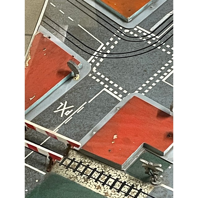 Vintage coffee table with a driving school model, produced between the 1960s and 1980s by the centro europeo attrezzature...