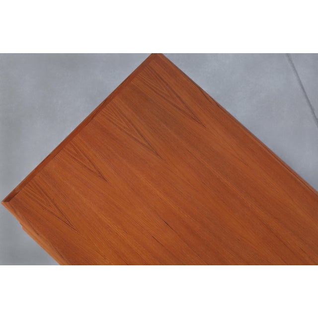Danish Modern Floating Top Teak Executive Desk by g.v. Mobler For Sale - Image 14 of 14