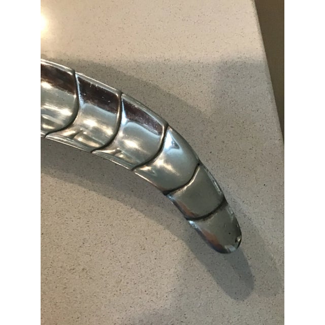 Figurative Dragonfly Serving Piece 1980s Mariposa Aluminum Dragonfly Serving Platter, Made in Mexico For Sale - Image 3 of 7