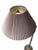 Metal Late 20th Century Two-Tone Swing-Arm Floor Lamp With Taupe Pleated Shade For Sale - Image 7 of 9