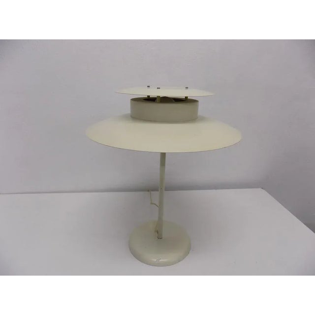 White Nordic Table Lamp, 1970s For Sale - Image 8 of 8