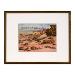"Monument Valley Arizona" - Desert Landscape by Albert DeRome For Sale