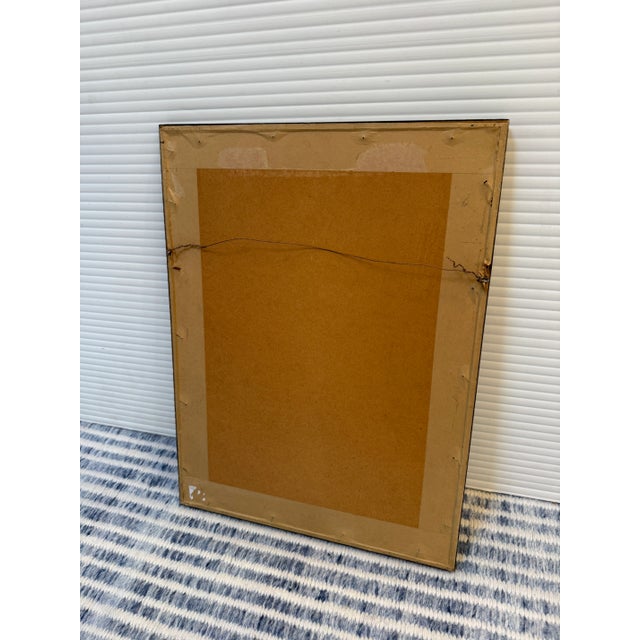 Vintage "Montgolfiere Lancee a Tivoli 1800" Colored Lithograph, Framed For Sale - Image 9 of 12