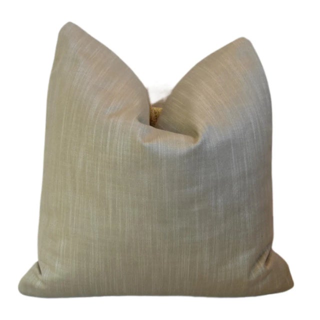 Textile Designer Modern Contemporary Feather/Down Pillow For Sale - Image 7 of 8