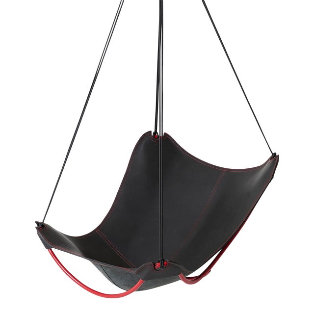 Modern Genuine Leather Butterfly Chair Chairish