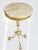 Vintage Marble Tripod Table with Brass Legs, 1960s For Sale - Image 3 of 8