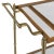 Woodbridge Furniture Celerie Kemble for Woodbridge Tipple Table Bar Cart in Satin Brass For Sale - Image 4 of 6