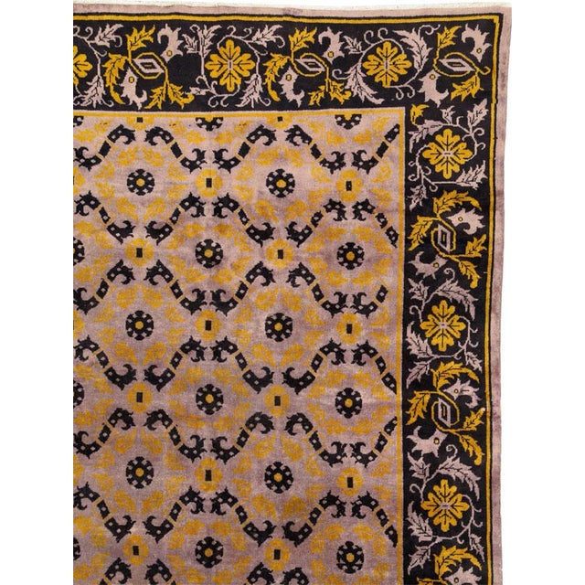 Galerie Shabab Collection Mid-20th Century Chinese Deco Carpet For Sale - Image 4 of 10