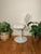 Vintage Hollis Jones Style Lucite Acrylic Swivel Side Chair White Tulip Base, Circa 1970s For Sale - Image 10 of 12