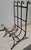 20th Century Forged and Hammered Iron Fireplace Lock Holder Stand With Tools Set For Sale - Image 14 of 14