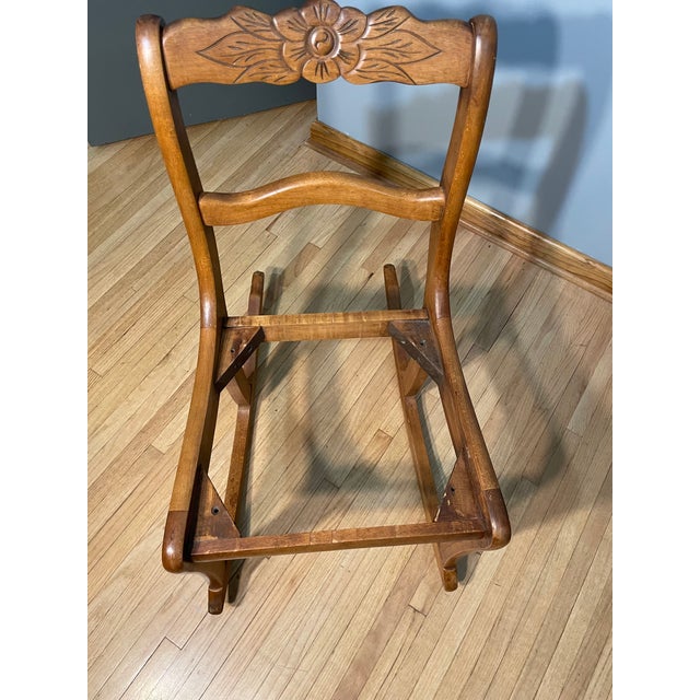 Tell City Duncan Phyfe Walnut Rocking Chair Small For Sale - Image 13 of 13