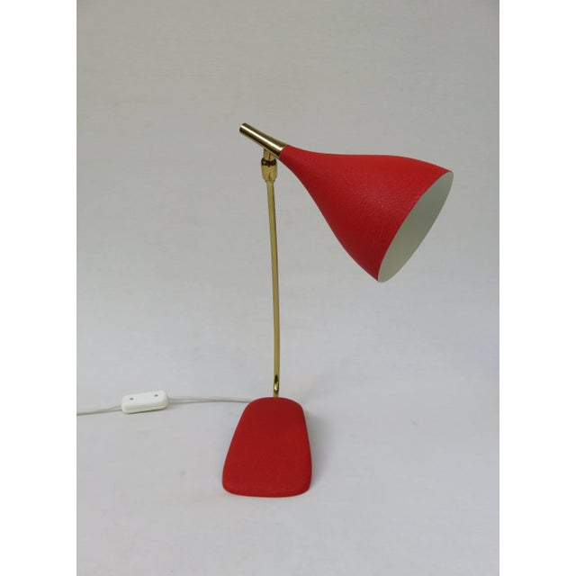 Red Table Lamp from Cosack, 1950s For Sale - Image 6 of 18