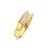 Contemporary 5MM Baguette Channel Diamond Wedding Band 14k Yellow Gold, Size 6 For Sale - Image 3 of 4