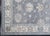 Turkish Oushak Rug Gray With Blue Accents Handwoven Wool Rug 4'8" X 6'7" For Sale In Houston - Image 6 of 8