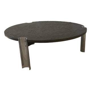 1970s Brutralist Limestone Coffee Table For Sale