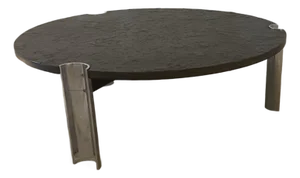1970s Brutralist Limestone Coffee Table