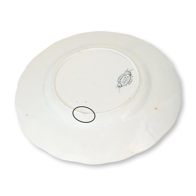 Ceramic Set of 8 Antique Creil et Montereau Muguet Plates For Sale - Image 7 of 8