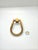 Baker Large Pull Honey Bronze. Contemporary Design, Oval Shaped.