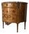 19th-Century French Louis XVI Style Marquetry Inlaid Demi-Lune Cabinet With Breccia Marble Top For Sale