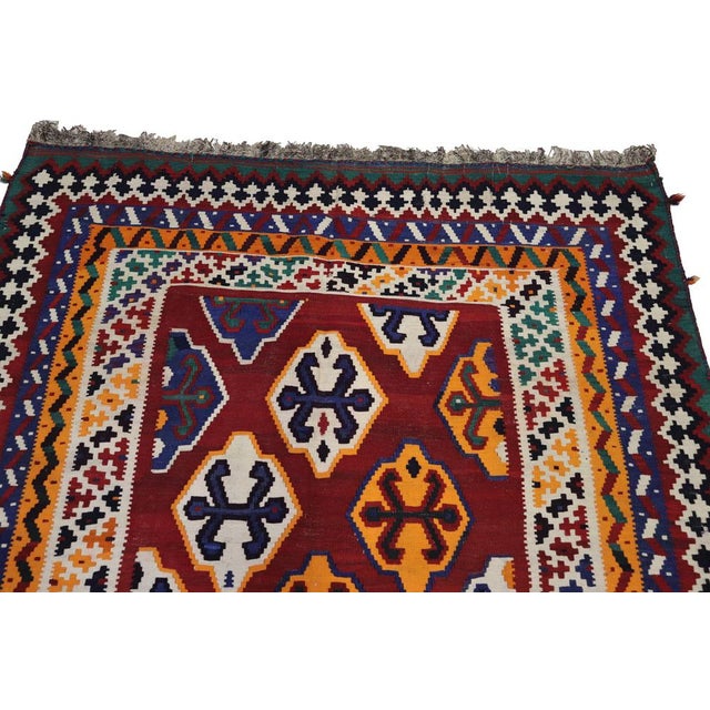 Vintage Qashqari Rug,, 1920s For Sale - Image 12 of 18