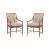 Wood Pair of Oak Slat Back Dining Arm Chairs - Light For Sale - Image 7 of 7